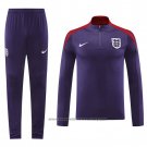 Sweatshirt Tracksuit England 2024-2025 Purpura