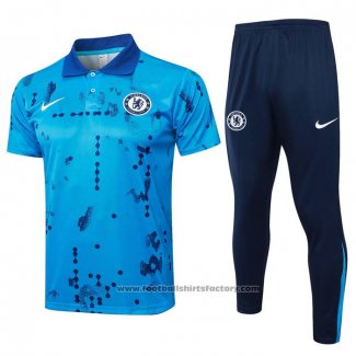 Conjunto Polo Chelsea 2024-2025 Blue