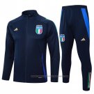 Jacket Tracksuit Italy Kids 2024-2025 Blue