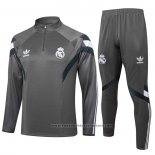 Sweatshirt Tracksuit Real Madrid Kids 2024-2025 Grey