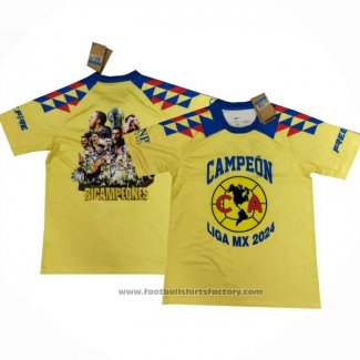 Thailand America Champion Shirt 2024-2025 Yellow