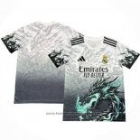 Thailand Real Madrid Dragon Shirt 2024-2025 White Grey