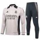 Sweatshirt Tracksuit Real Madrid Kids 2024-2025 Rosa Claro