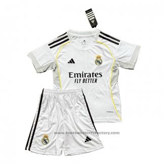 Real Madrid Home Shirt Kids 2025-2026