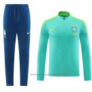 Sweatshirt Tracksuit Brazil 2024-2025 Green