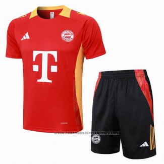 Tracksuit Bayern Munich Short Sleeve 2024-2025 Red - Shorts