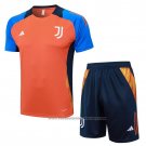 Tracksuit Juventus Short Sleeve 2024-2025 Orange - Shorts