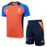 Tracksuit Juventus Short Sleeve 2024-2025 Orange - Shorts