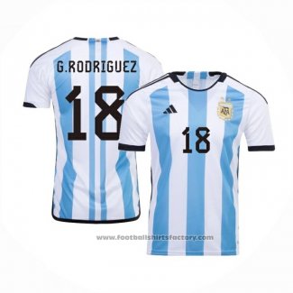 Argentina Player G.rodriguez Home Shirt 2022