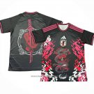 Thailand Japan Dragon Shirt 2024-2025 Black and Rosa