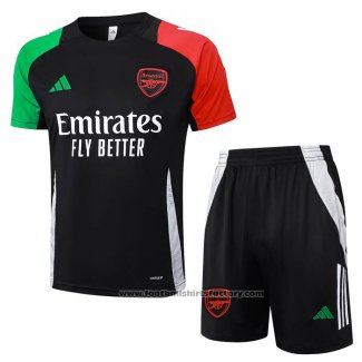 Tracksuit Arsenal Short Sleeve 2024-2025 Black - Shorts