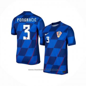 Croatia Player Pongracic Away Shirt 2024