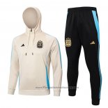 Sweatshirt Tracksuit Argentina Kids 2024-2025 Yellow