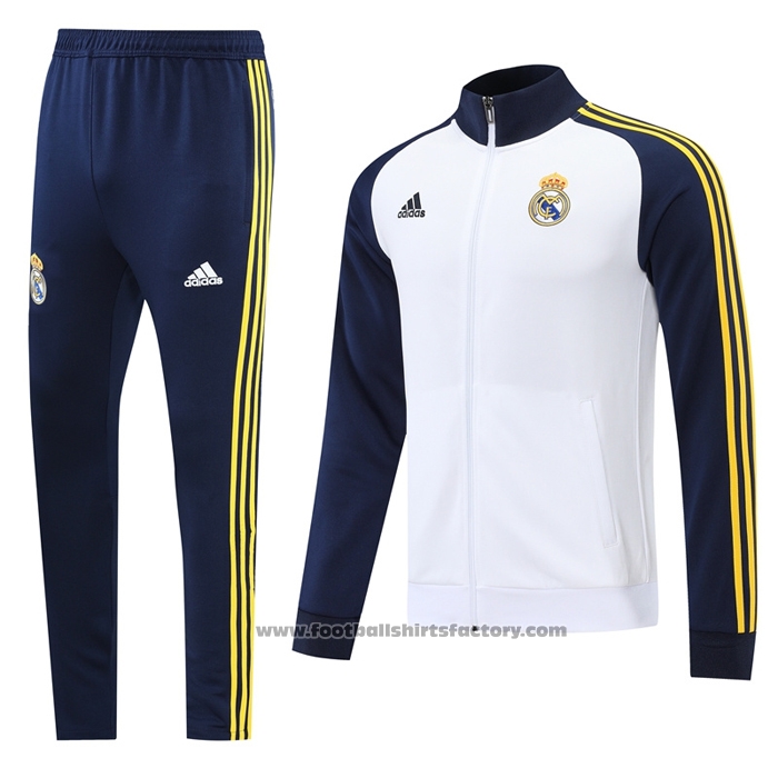 Buy Jacket Tracksuit Real Madrid 2022-2023 White and Blue at ...