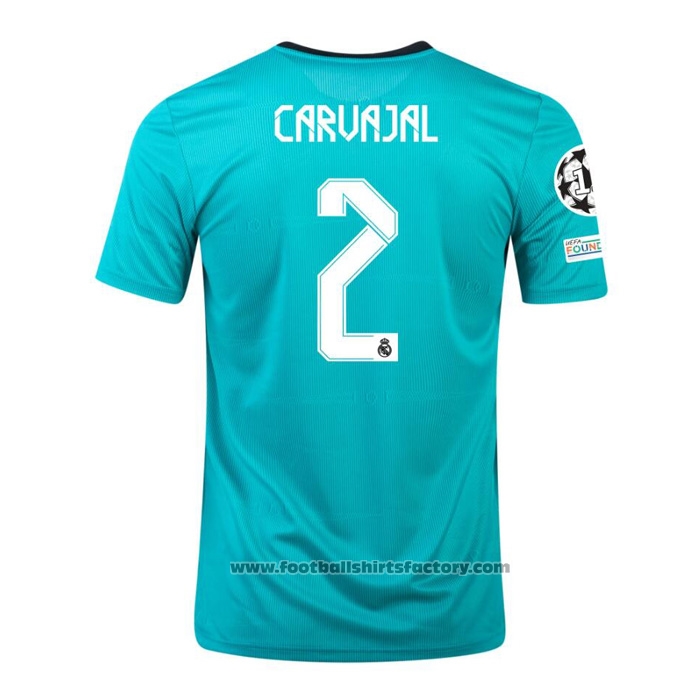 Buy Real Madrid Player Carvajal Third Shirt 2021-2022 at ...